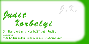 judit korbelyi business card